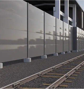 Installation of a noise protection wall to avoid disturbing nearby residents